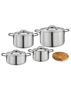 Spring Gourmet Black Topf-Set 4-tlg. plus Untersetzer