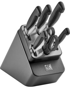 Zwilling Vier Sterne Selbstschärfender Messerblock, Anthrazit, 7-tlg.