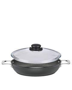 Spring Meridian Intense Pro Servierpfanne XL mit Vulcano Glasdeckel