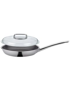 Spring Vulcano Cut Resist Pure Bratpfanne mit Domo Glasdeckel, Ø24cm