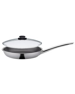 Spring Vulcano Cut Resist Pure Bratpfanne mit Vulcano Glasdeckel, Ø28cm
