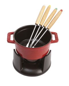 Mini Fondue Set, cast iron, Ø10cm