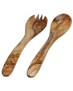 Salatbesteck Olivenholz