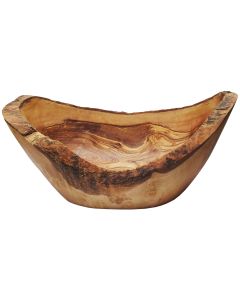Obstschale Olivenholz Naturoptik oval
