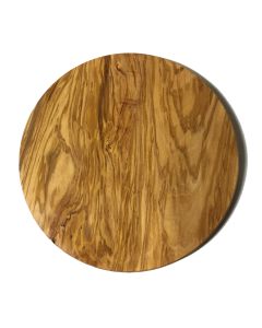 Olivenholz Brett, rund, ca Ø24cm