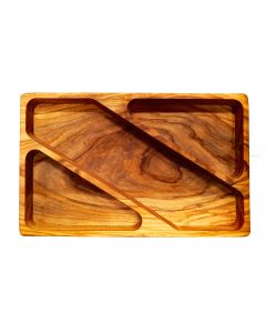 Olivenholz Treats Schale, rechteckig, ca. 26x15cm