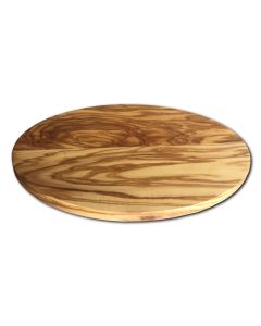Schneidbrett und magnetischer Untersetzer aus Olivenholz, oval