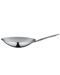 Wok with Long Handle, Round Bottom