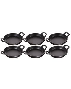 6er Set Mini Auflaufform rund, Ø16cm