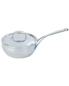 Demeyere Atlantis 7 Konische Sauteuse mit Deckel, geschlossener Rand