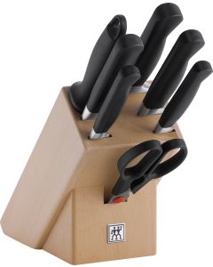 Pure Knife block, natural wood, 8 pcs.