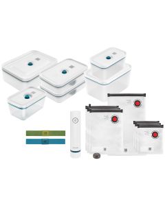 Zwilling Fresh & Save Vakuum Starterset S/M/L, 16-tlg., Kunststoff/Glas, La Mer
