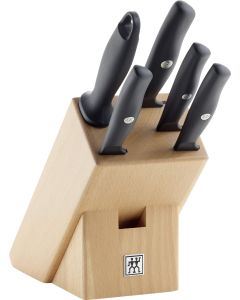 Life Messerblock natur, 6-tlg.