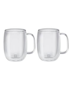 Sorrento Plus Kaffeeglas mit Henkel 2er Set
