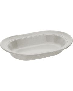 Staub Ceramic plate oval, white truffle, 25cm