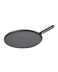 Pancake pan with cast iron handle, 30 cm, spreader and spatula