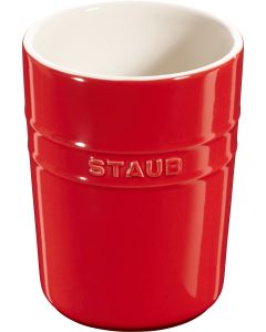 Küchenutensilienhalter, rund, Ø11cm, kirschrot