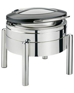 CBS Advantage Chafing Dish Window Station Black rund, Ø30cm