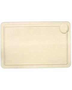 Tranchierplatte mit Saftrille und zwei Herzgriffen