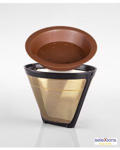 GF4 Gold Kaffee-Dauerfilter (Filter Nr. 4) + Tröpfli 