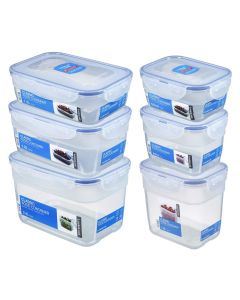 6-Piece Set Containers Nestable Rectangular (HPL311S6)