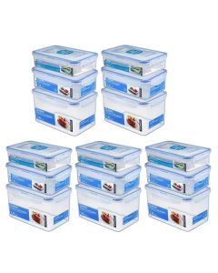 LocknLock Set gleiche Deckel, 15-tlg. (20,5 x 13,4 cm)