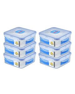 LocknLock 6x Dose quadratisch 870 ml (HPL823O3/2)