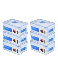 6 x Container Rectangular 2.3 l (HPL825/6)