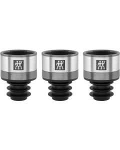 Zwilling Fresh & Save Vakuum Weinverschluss Set, 3-tlg, Grau