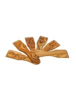 Raclette Spatula Olive Wood, 6 Pcs