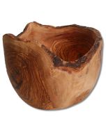 Fruit Bowl Round Olive Wood Natural, ca Ø24cm