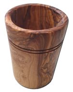 Köcher konisch Olivenholz ca. 9 x15 cm