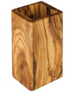 Olivenholz Köcher eckig, ca. 8x7x15,5cm