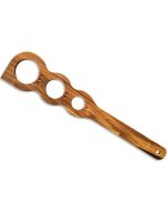 Spaghetti-Maß Olivenholz für 1, 2 oder 3 Portionen, gleiche Form