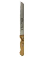 Olivenholz Brotmesser, 32,5cm
