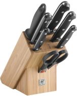 Twin Chef Knife block, bamboo, 8pcs.