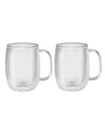 Sorrento Plus Kaffeeglas mit Henkel 2er Set