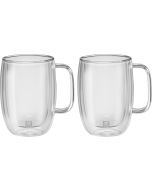 Sorrento Plus Latte-Macchiato-Glas mit Henkel 2er Set