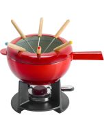 Zwilling Fondue-Set cast iron, cherry-red, ∅20cm