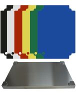 Top Board Edelstahl Schneidbrett + 6 farb. randlose Einlagen, GN1/1